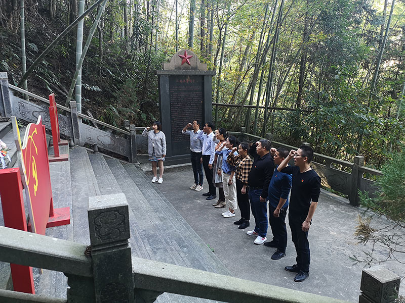 區(qū)城建投黨支部開(kāi)展革命傳統(tǒng)教育“緬懷先烈、重溫誓詞”主題黨日活動(dòng)