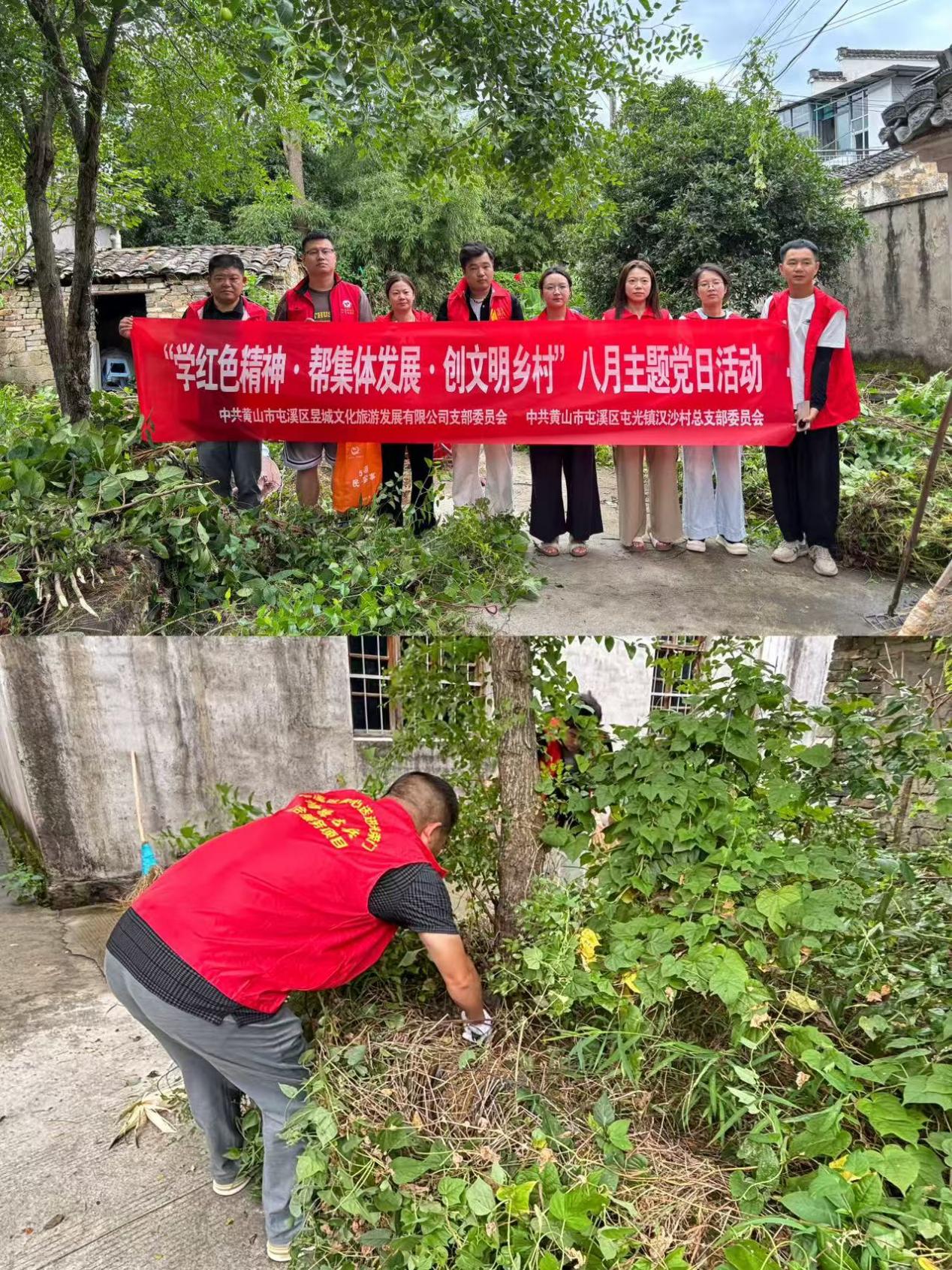 屯溪區(qū)國投集團開展“黨員先行扮靚家園 攜手共治美好環(huán)境”“學(xué)紅色精神 幫集體發(fā)展 創(chuàng)文明鄉(xiāng)村”等主題黨日活動